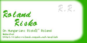 roland risko business card